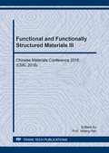 Cover: Functional and Functionally Structured Materials III - Trans Tech Publications Ltd