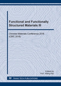 Enlarge image Cover: Functional and Functionally Structured Materials III - Trans Tech Publications Ltd