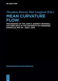 Abbildung von: Mean Curvature Flow - De Gruyter