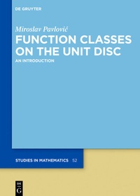 Abbildung von: Function Classes on the Unit Disc - De Gruyter