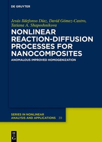 Abbildung von: Nonlinear Reaction-Diffusion Processes for Nanocomposites - De Gruyter