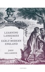 Cover: Learning Languages in Early Modern England - Oxford University Press