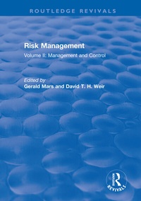 Enlarge image Cover: Risk Management - Routledge