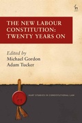 Cover: The New Labour Constitution - Hart Publishing