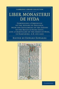Enlarge image Cover: Liber Monasterii de Hyda - Cambridge University Press