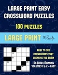 Cover: Large Print Easy Crossword Puzzles (Vol 1 & 2 - Easy) - Coloring Pages