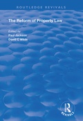 Cover: The Reform of Property Law - Routledge