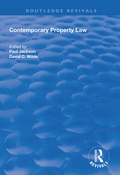 Cover: Contemporary Property Law - Routledge