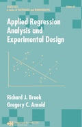 Cover: Applied Regression Analysis and Experimental Design - CRC Press