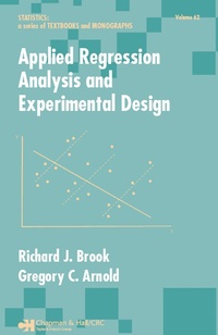 Enlarge image Cover: Applied Regression Analysis and Experimental Design - CRC Press