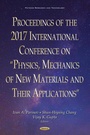 Cover: Proceedings of the 2017 International Conference on "e;Physics, Mechanics of New Materials and Their Applications"e; - Nova Science Publishers Inc