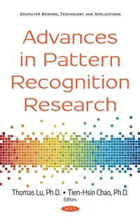 Enlarge image Cover: Advances in Pattern Recognition Research - Nova Science Publishers Inc