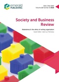 Cover: Relatedness & the ethics of writing organization - Emerald Publishing Limited
