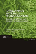 Cover: Interactions Materials - Microorganisms - EDP sciences