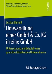 Abbildung von: Umwandlung einer GmbH & Co. KG in eine GmbH - Springer Gabler