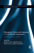 Cover: Managing Culture and Interspace in Cross-border Investments - Routledge