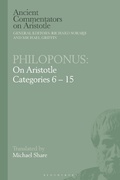 Cover: Philoponus: On Aristotle Categories 6-15 - Bloomsbury Academic