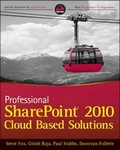 Cover: Professional SharePoint 2010 Cloud-Based Solutions - Wrox Press