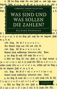 Abbildung von: Was sind und was sollen die Zahlen? - Cambridge University Press