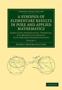 Abbildung von: A Synopsis of Elementary Results in Pure and Applied Mathematics: Volume 2 - Cambridge University Press