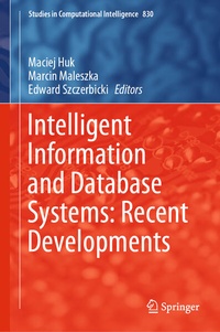 Enlarge image Cover: Intelligent Information and Database Systems: Recent Developments - Springer