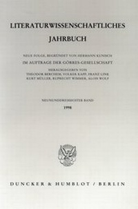 Abbildung von: Literaturwissenschaftliches Jahrbuch - fibre