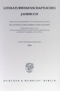 Abbildung von: Literaturwissenschaftliches Jahrbuch. - Duncker & Humblot