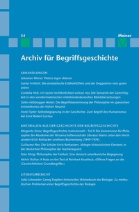 Enlarge image Cover: Archiv für Begriffsgeschichte. Band 54 - Meiner