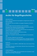Cover: Archiv f&uuml;r Begriffsgeschichte. Band 50 - Meiner