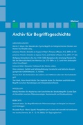 Cover: Archiv f&uuml;r Begriffsgeschichte. Band 48 - Meiner