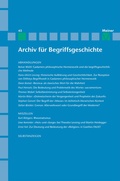 Cover: Archiv f&uuml;r Begriffsgeschichte. Band 45 - Meiner