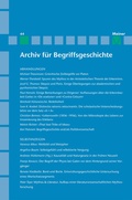 Cover: Archiv f&uuml;r Begriffsgeschichte. Band 44 - Meiner