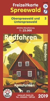Abbildung von: Freizeitkarte Spreewald - 3 (Ausgabe 2019) - AD-Team