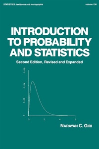 Enlarge image Cover: Introduction to Probability and Statistics - CRC Press