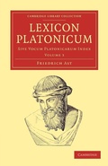 Cover: Lexicon Platonicum - Cambridge University Press