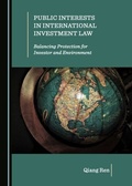 Cover: Public Interests in International Investment Law - Cambridge Scholars Publishing