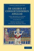 Cover: De legibus et consuetudinibus Angliae 6 Volume Set - Cambridge University Press