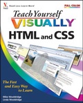 Cover: Teach Yourself VISUALLY HTML and CSS - Visual