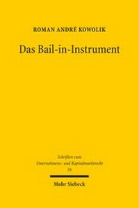 Abbildung von: Das Bail-in-Instrument - Mohr Siebeck