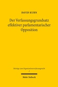 Cover: Der Verfassungsgrundsatz effektiver parlamentarischer Opposition - Mohr Siebeck