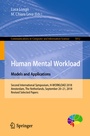 Cover: Human Mental Workload: Models and Applications - Springer
