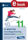 Cover: 15-Minuten-Grundlagentraining Mathematik Klasse 11 - Auer Verlag in der AAP Lehrerwelt GmbH