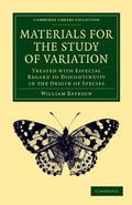 Cover: Materials for the Study of Variation - Cambridge University Press