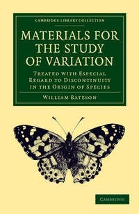 Enlarge image Cover: Materials for the Study of Variation - Cambridge University Press