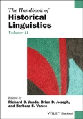 Cover: The Handbook of Historical Linguistics, Volume II - Wiley