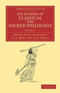 Cover: The Journal of Classical and Sacred Philology - Cambridge University Press