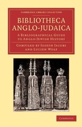 Cover: Bibliotheca Anglo-Judaica - Cambridge University Press