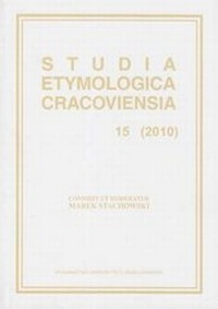 Abbildung von: Studia Etymologica Cracoviensia 15 (2010) - Archeobooks