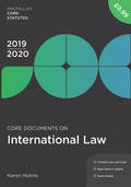 Cover: Core Documents on International Law 2019-20 - Red Globe Press