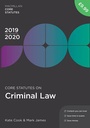 Cover: Core Statutes on Criminal Law 2019-20 - Red Globe Press